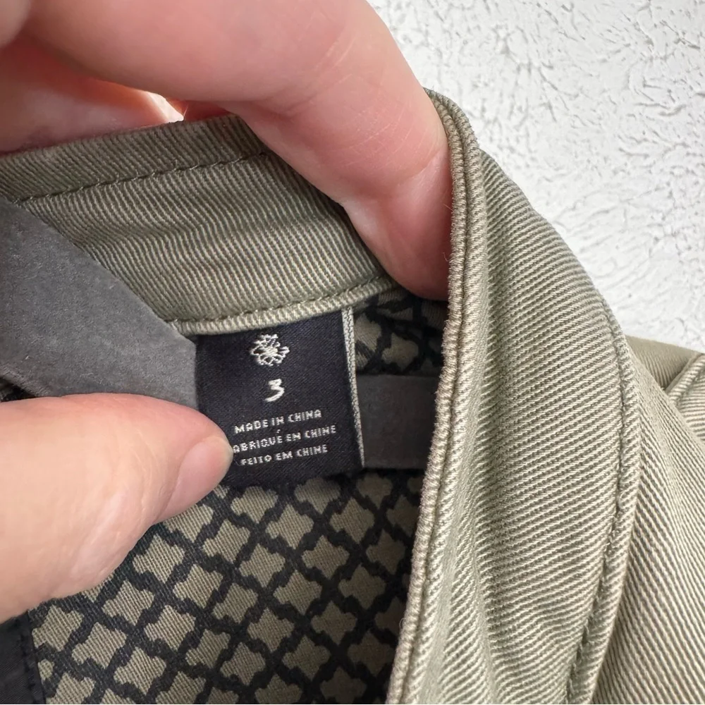 Scotch & Soda Olive Green Military Utility Jacket Size 3 (Petite)